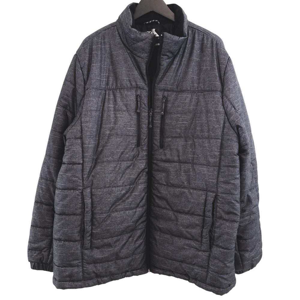 ZeroXposur Puffer Jacket Mens XXL Black Gray Quilted Insulated Winter Outdoor